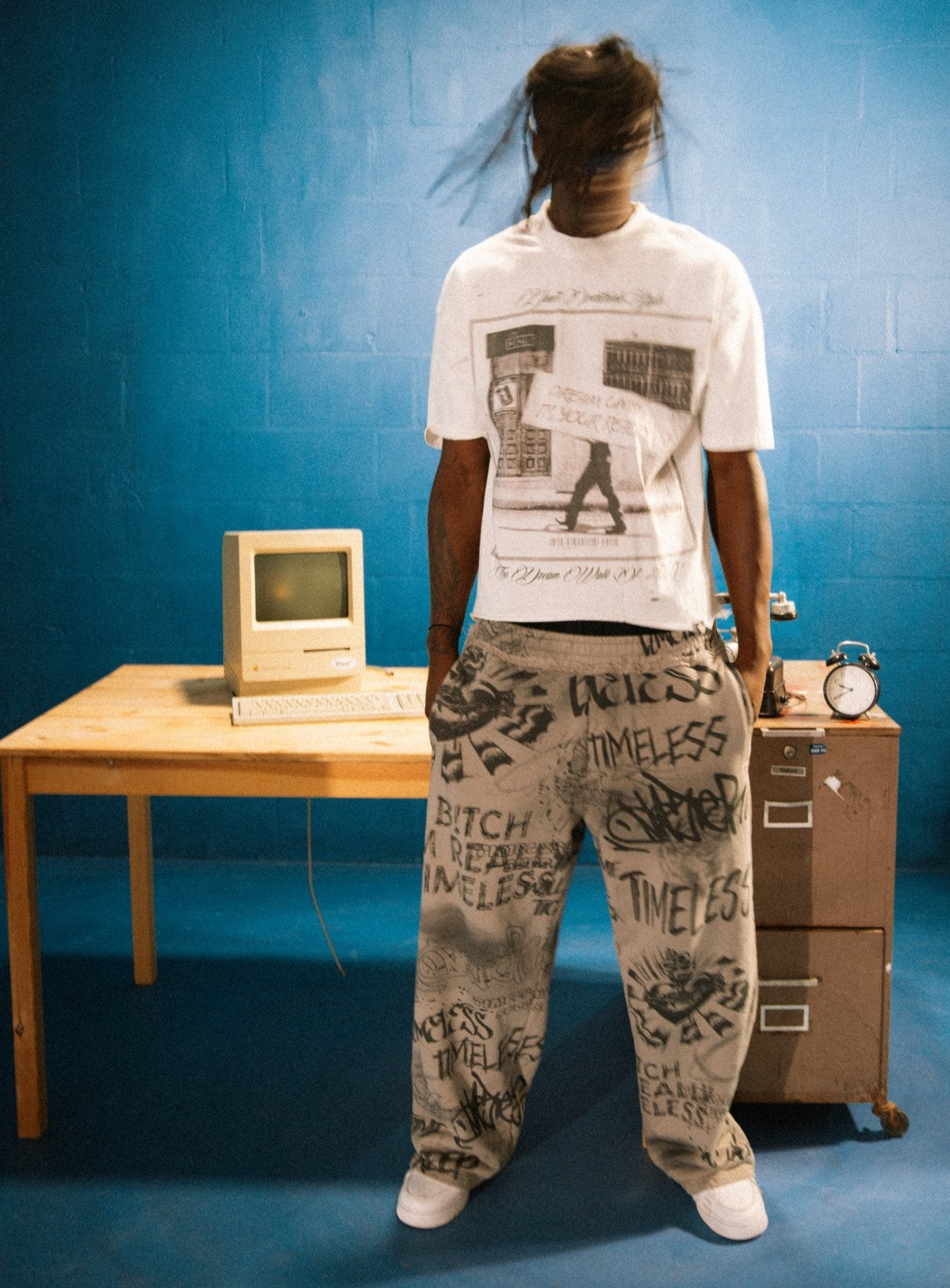 GREY "EXPRESSION" SWEATS