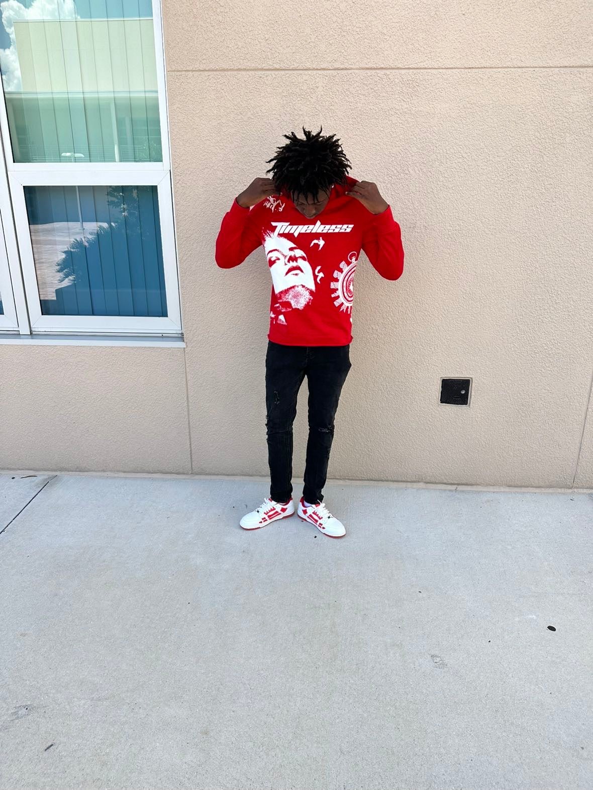 Red "Timeless" Hoodie