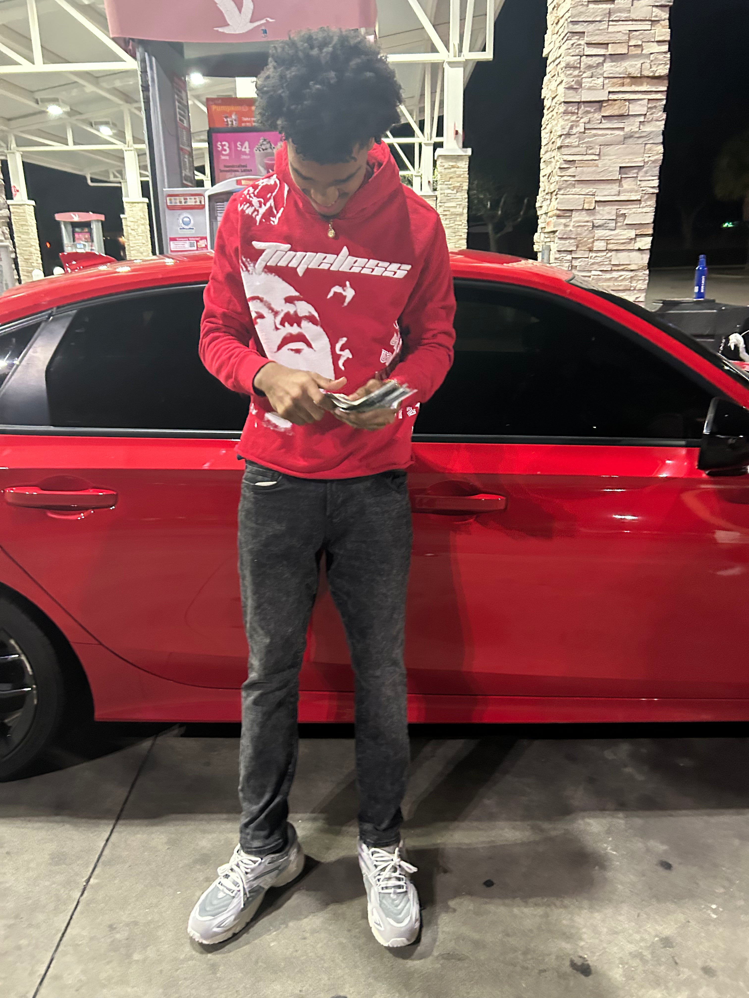 Red "Timeless" Hoodie